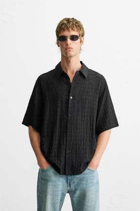 TEXTURED CHECK SHIRT - Image 2