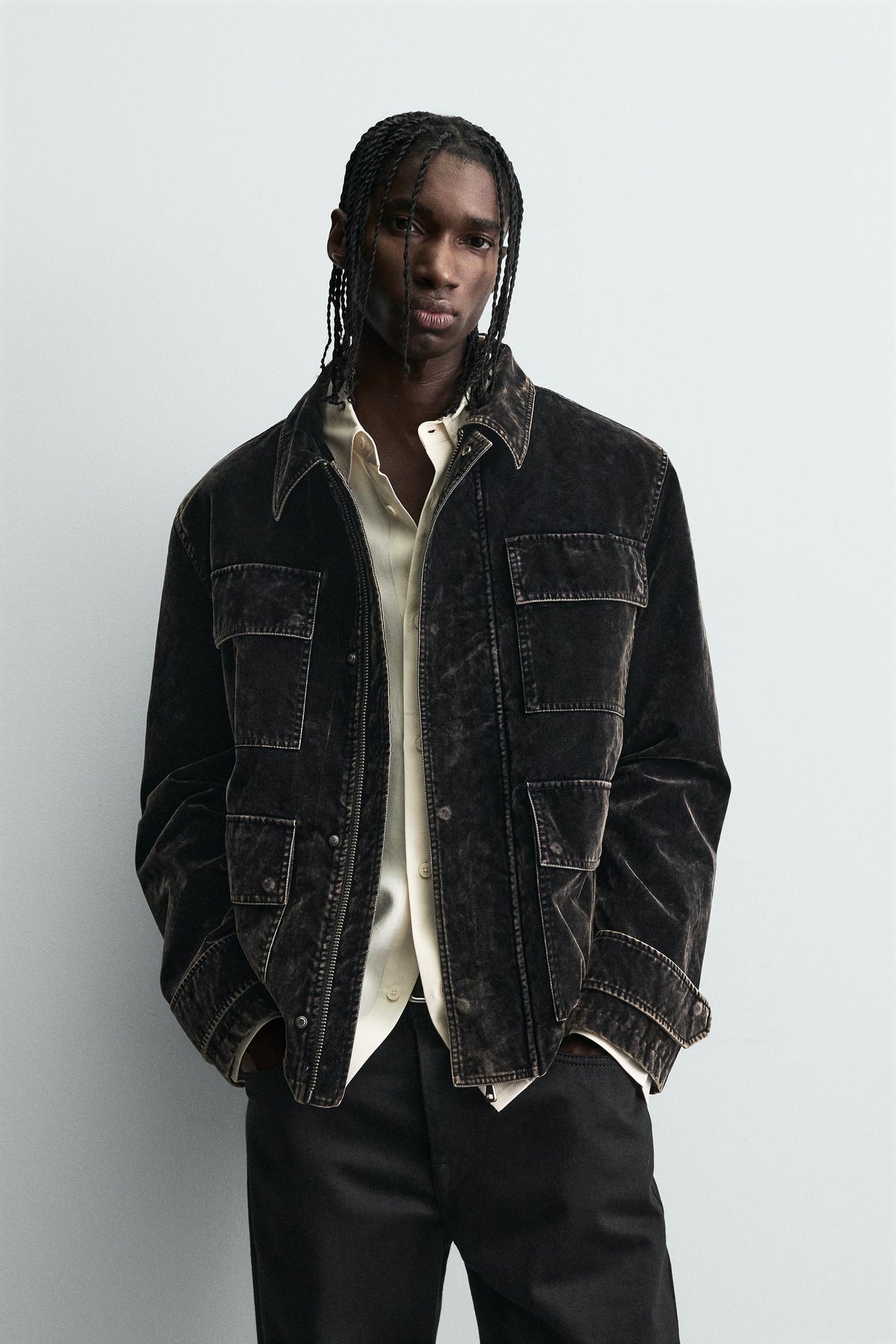 VELVET FLOCK JACKET - Image 2