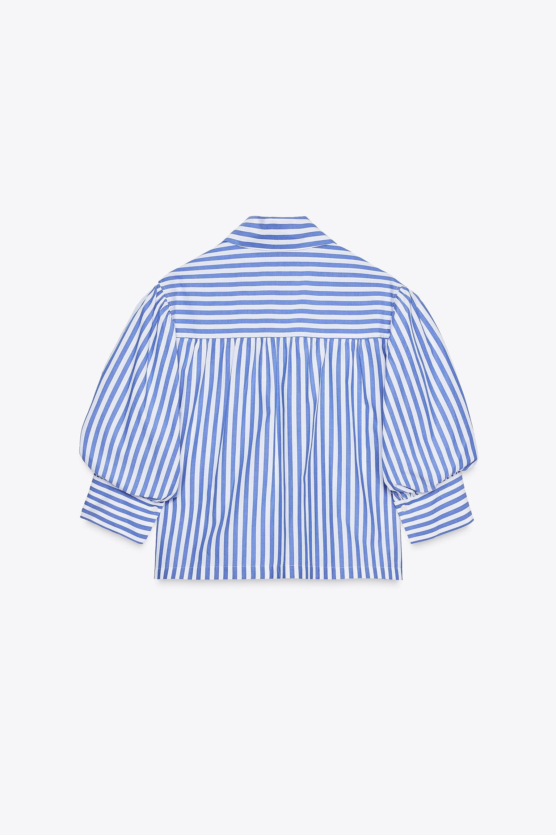 Balloon Sleeve Poplin Shirt