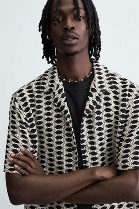 CONTRAST JACQUARD SHIRT - Image 5