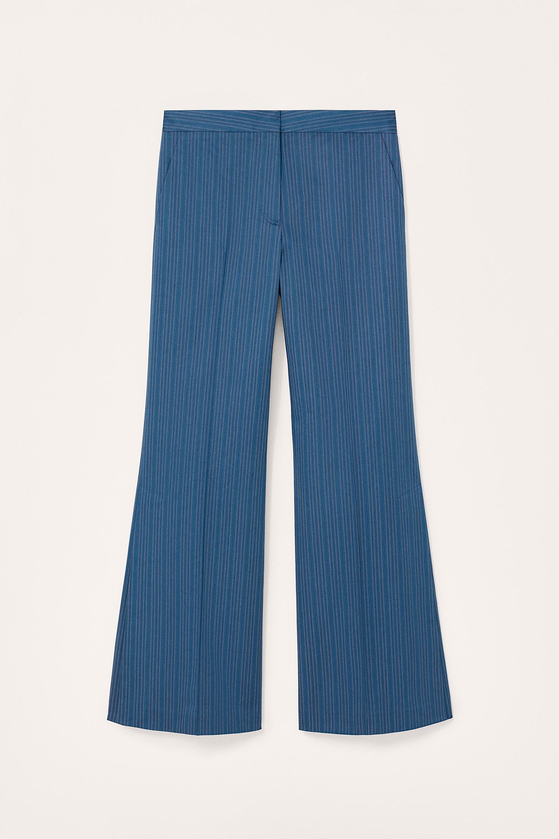 Striped Flare Trousers