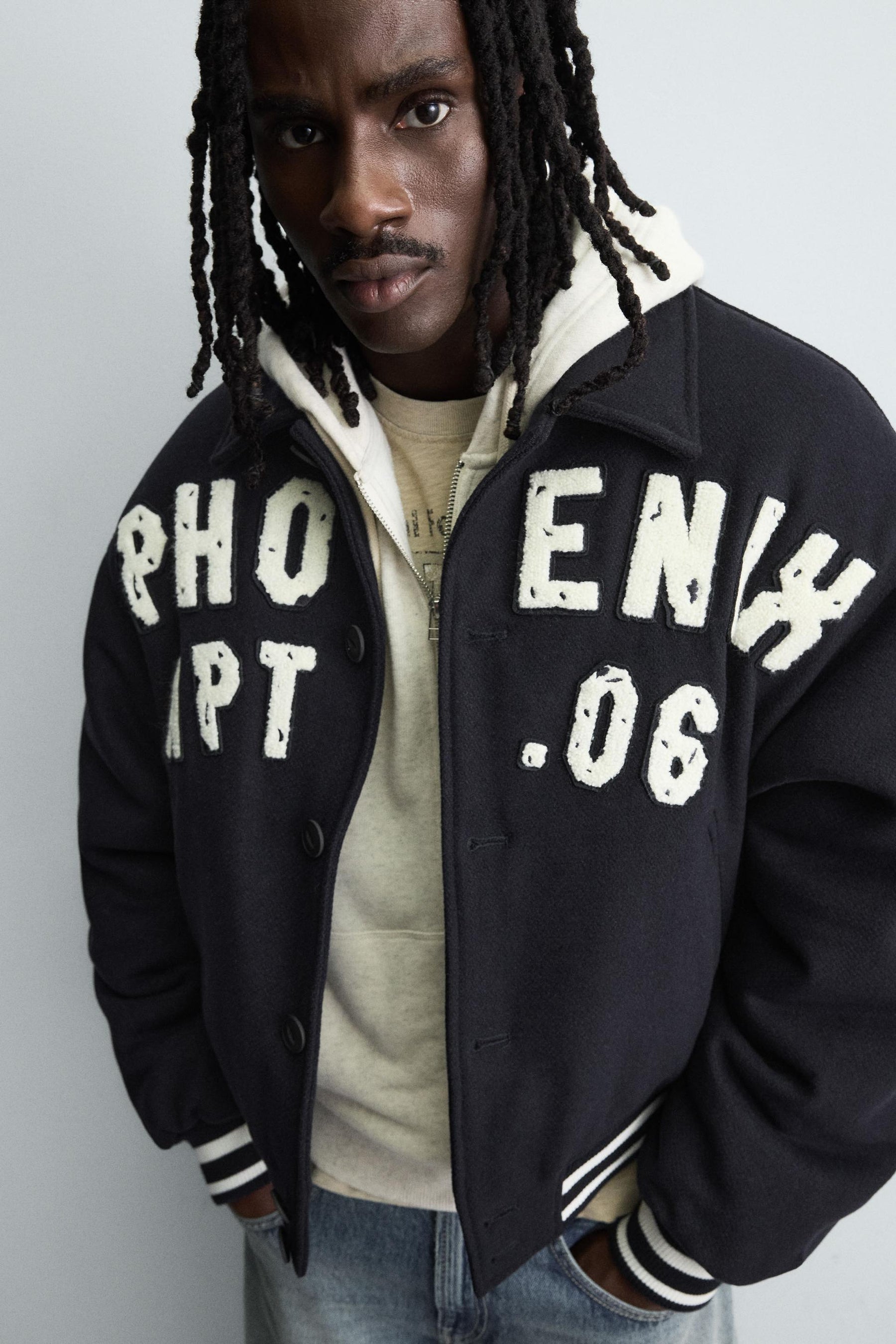 PATCHED QUILTED BOMBER JACKET - Image 6