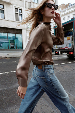 Iridescent Flowing Shirt