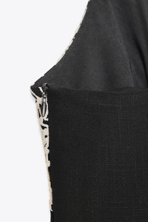 EMBROIDERED MIDI DRESS - Image 7