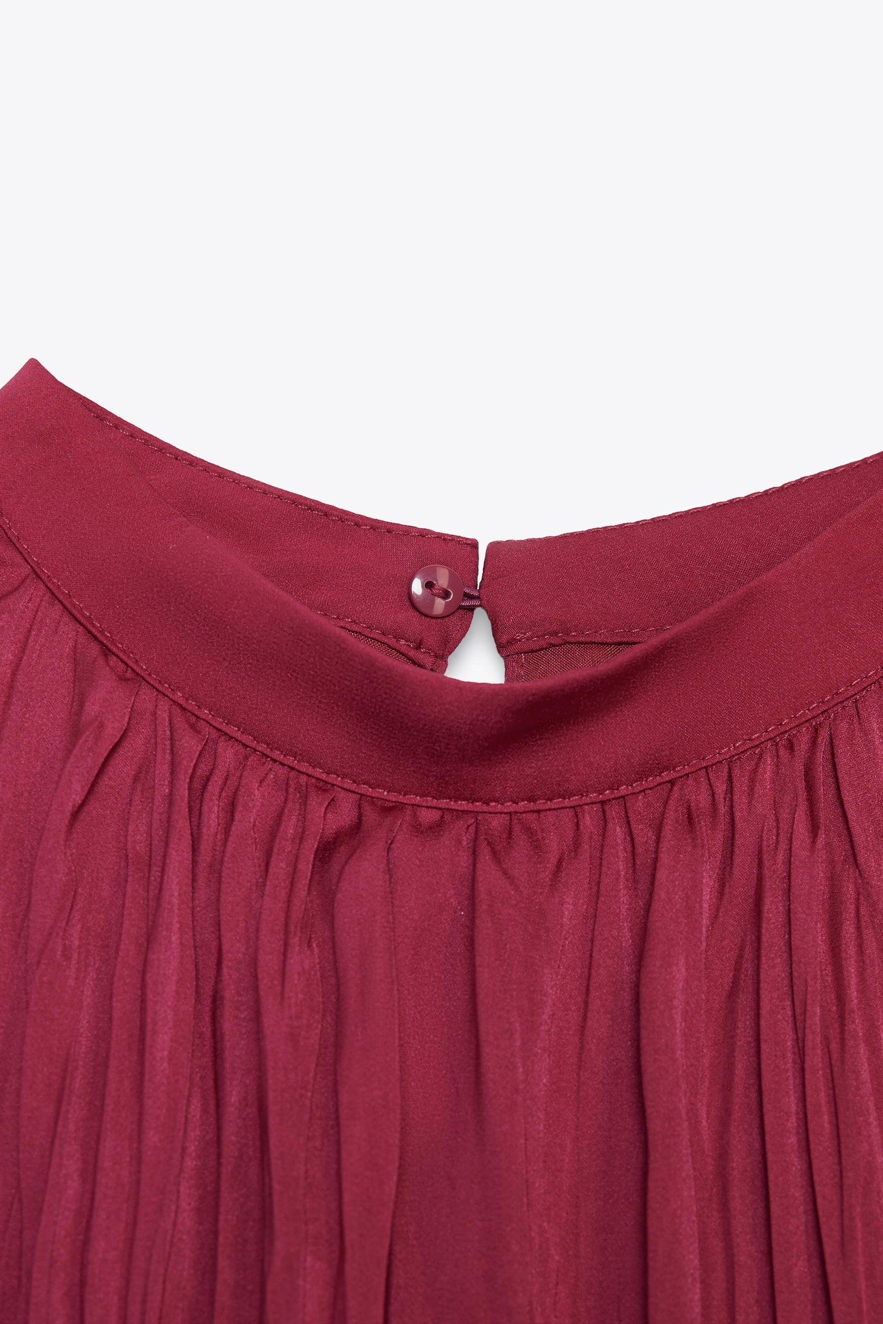 CREASED-EFFECT PLEATED MIDI DRESS - Image 9