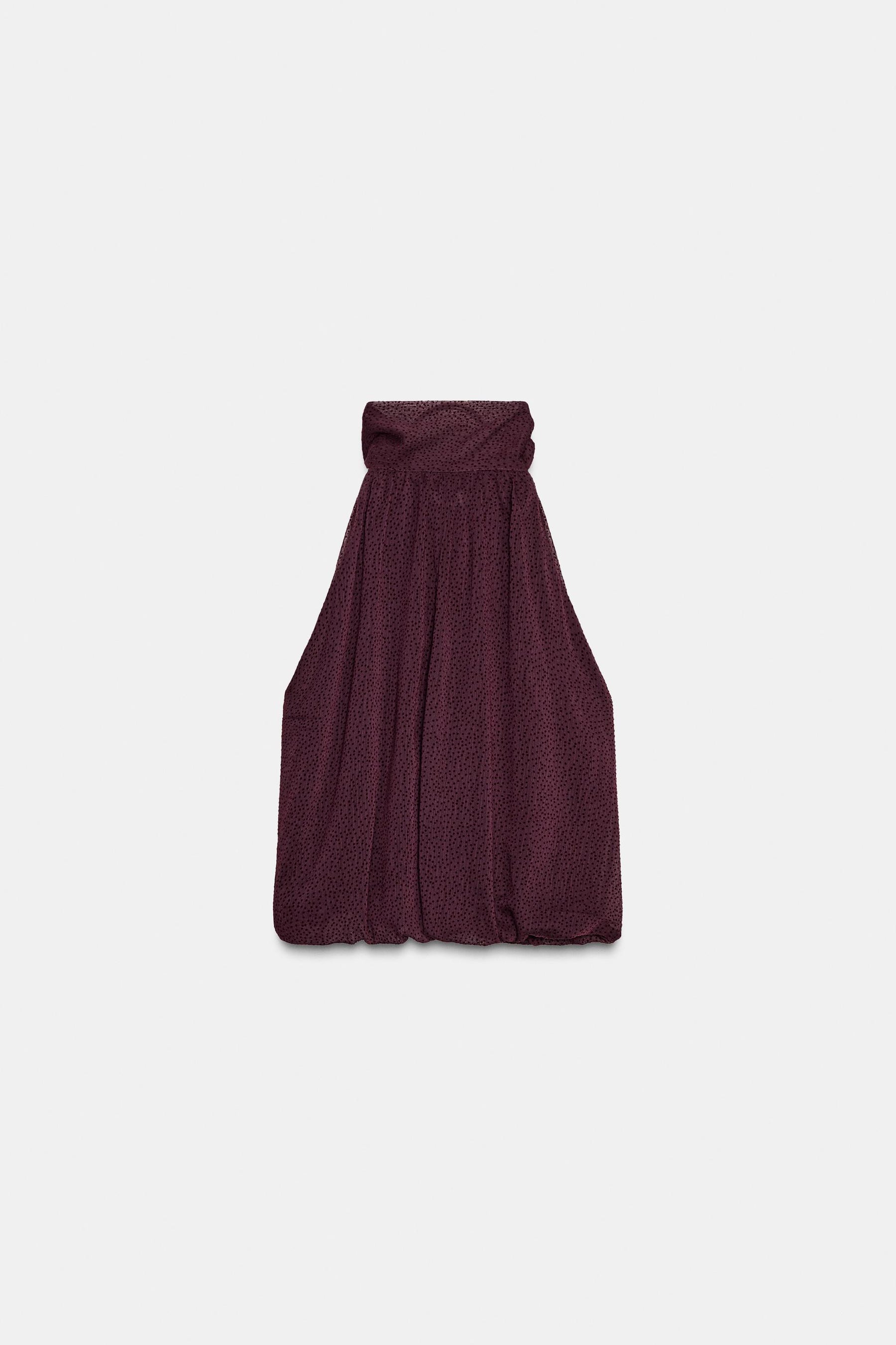 BALLOON HALTER NECK TOP