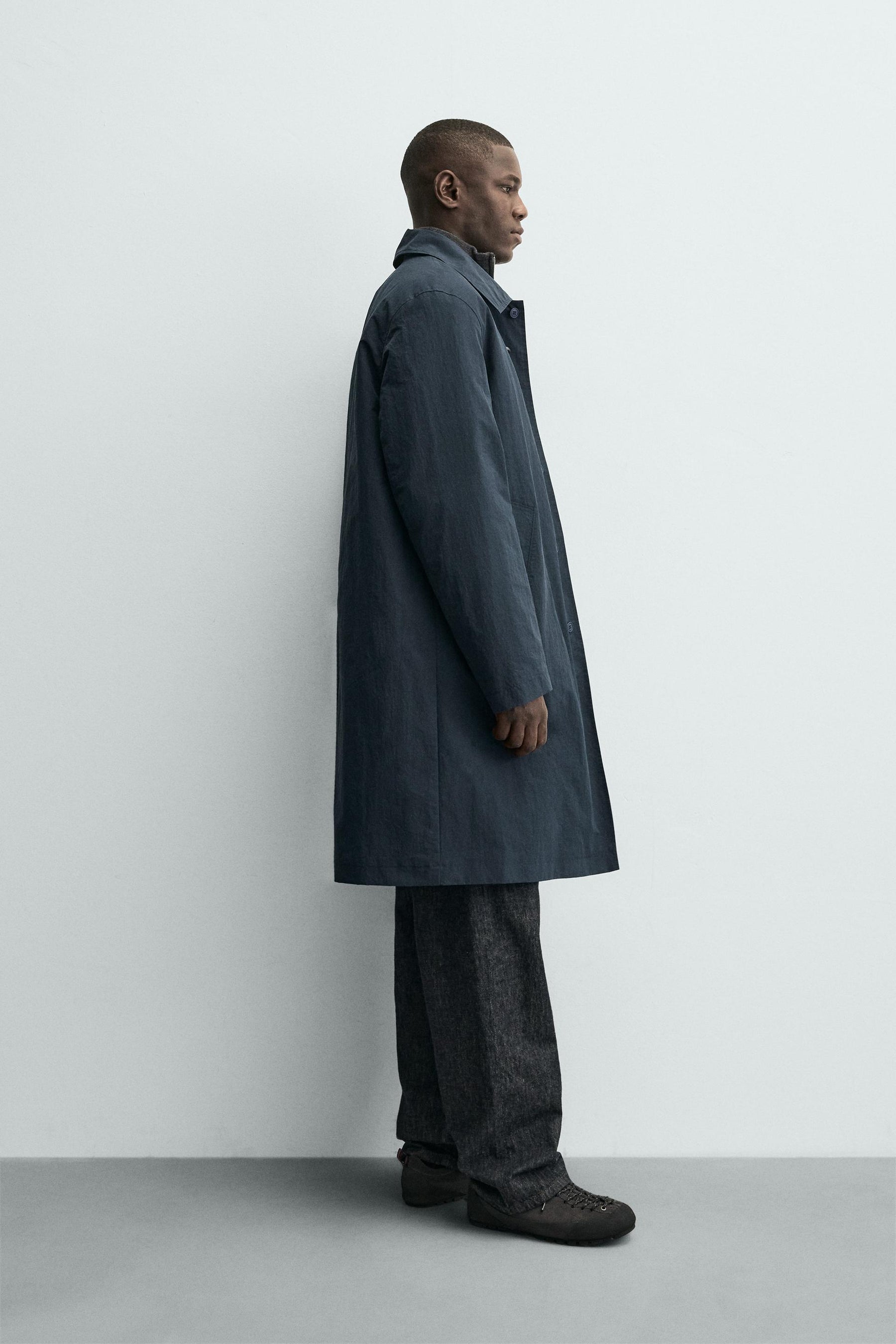 Lined Technical Trench Coat