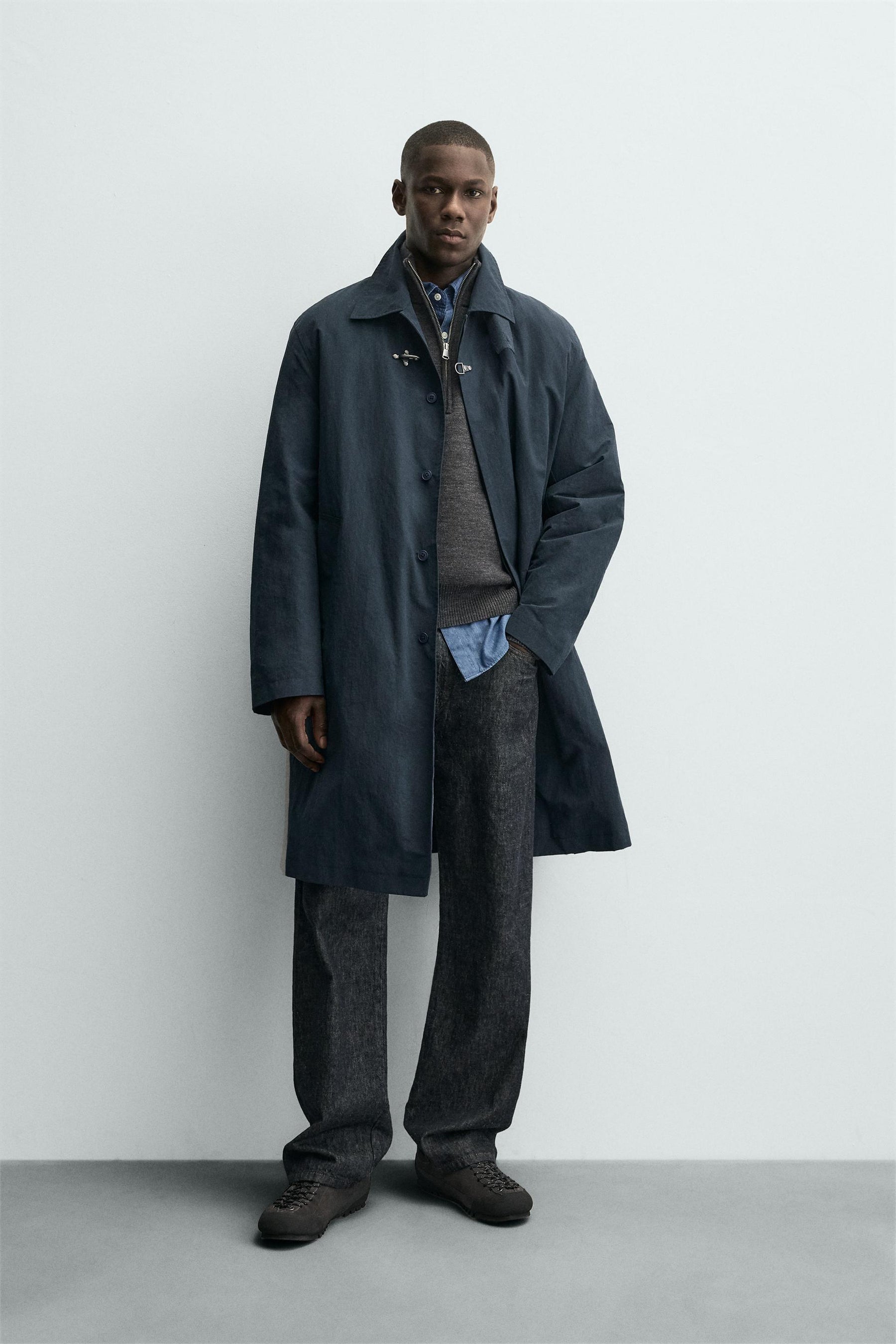 Lined Technical Trench Coat