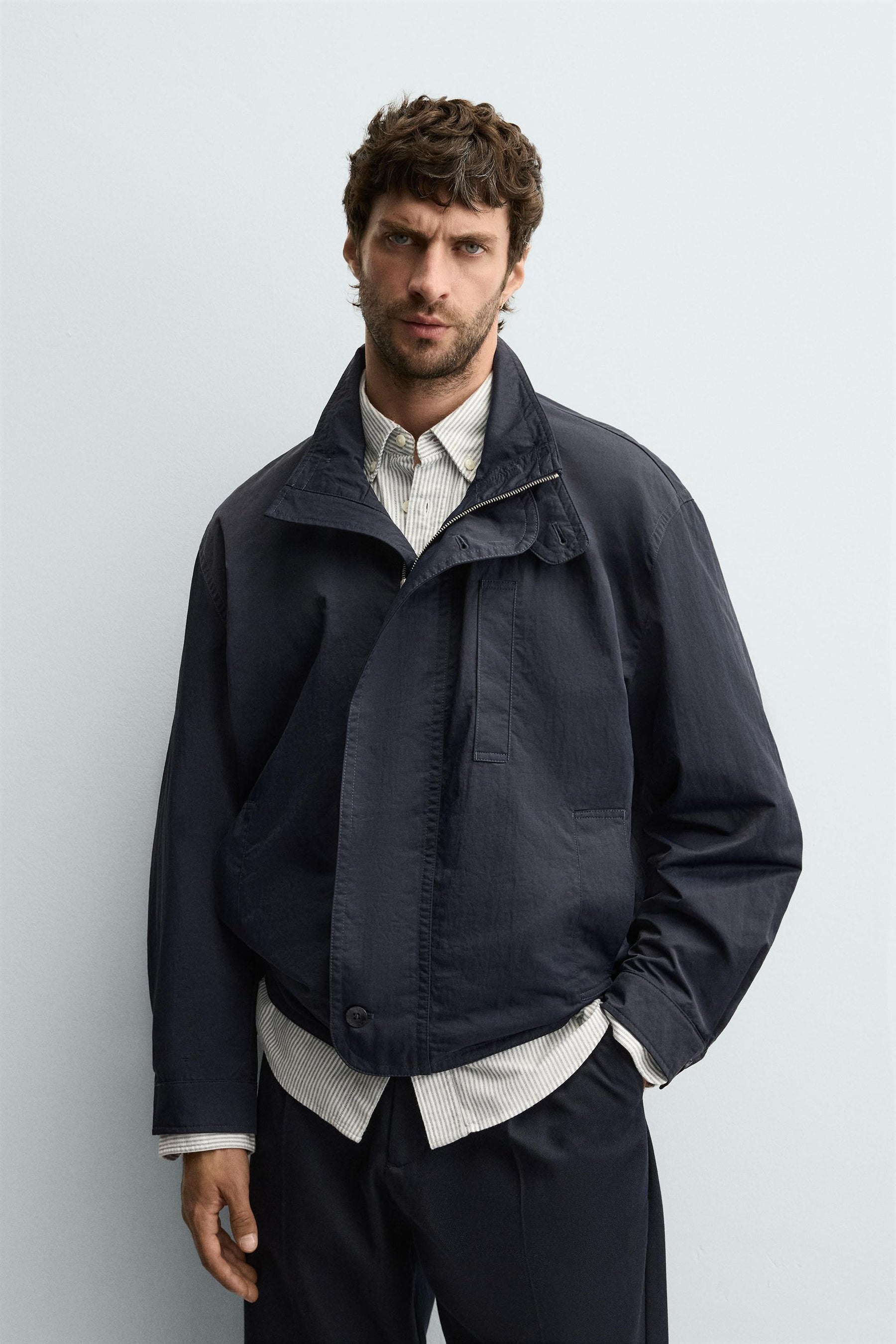 TECHNICAL JACKET WITH CONTRAST LINING - Image 2