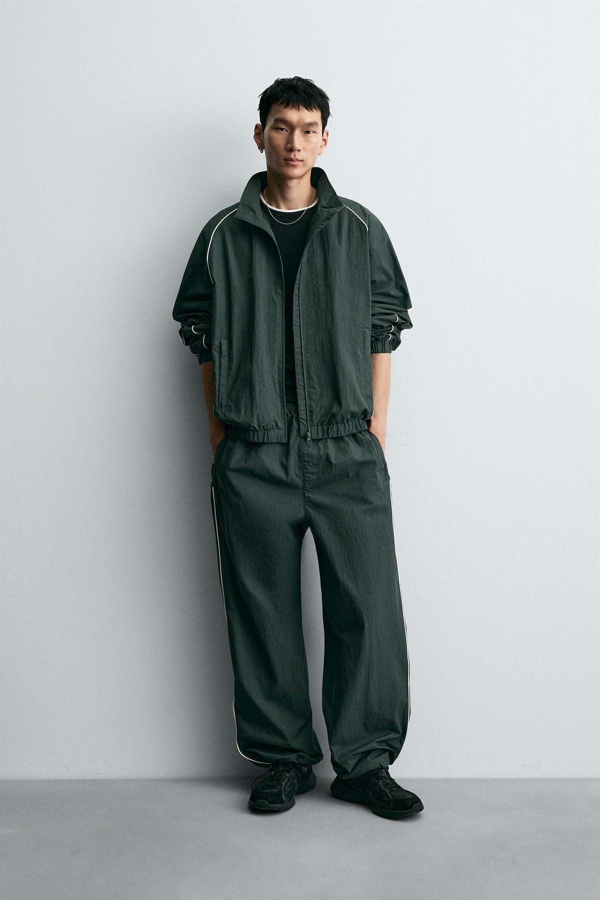CONTRAST TECHNICAL JOGGER TROUSERS - Image 1
