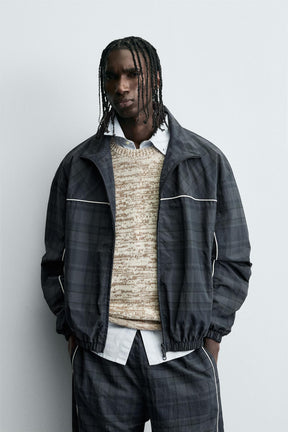 CONTRAST CHECK TECHNICAL JACKET - Image 2