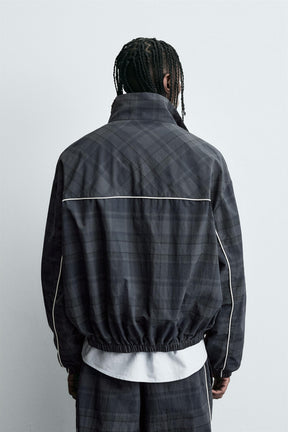 CONTRAST CHECK TECHNICAL JACKET - Image 3