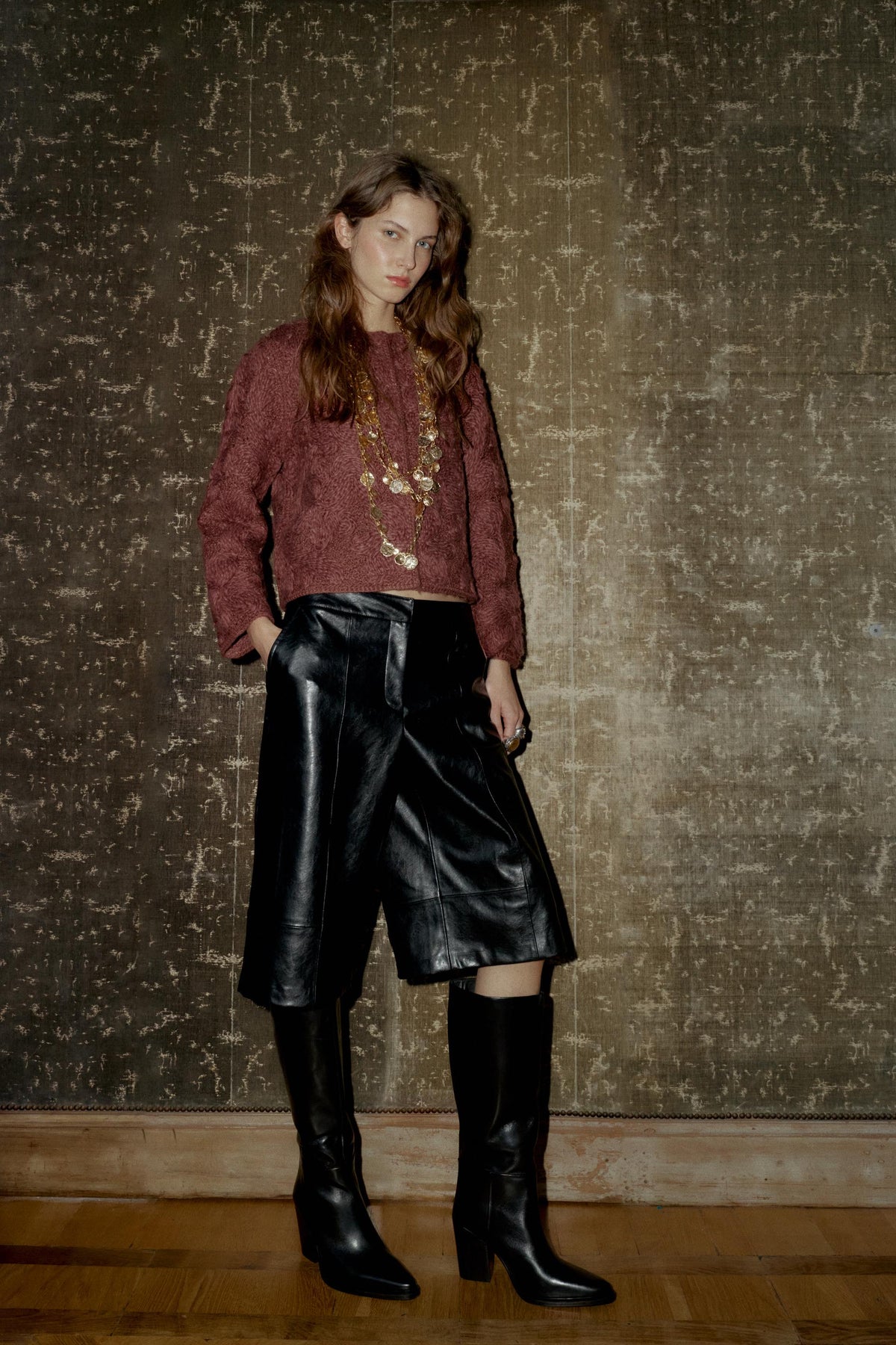 Wool Macramé Knit Jacket