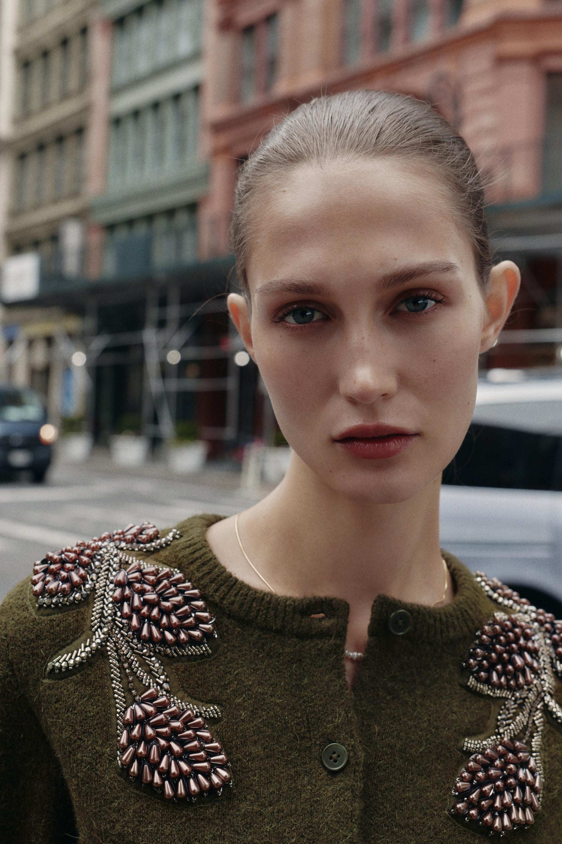 Beaded Knit Cardigan