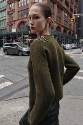 Beaded Knit Cardigan