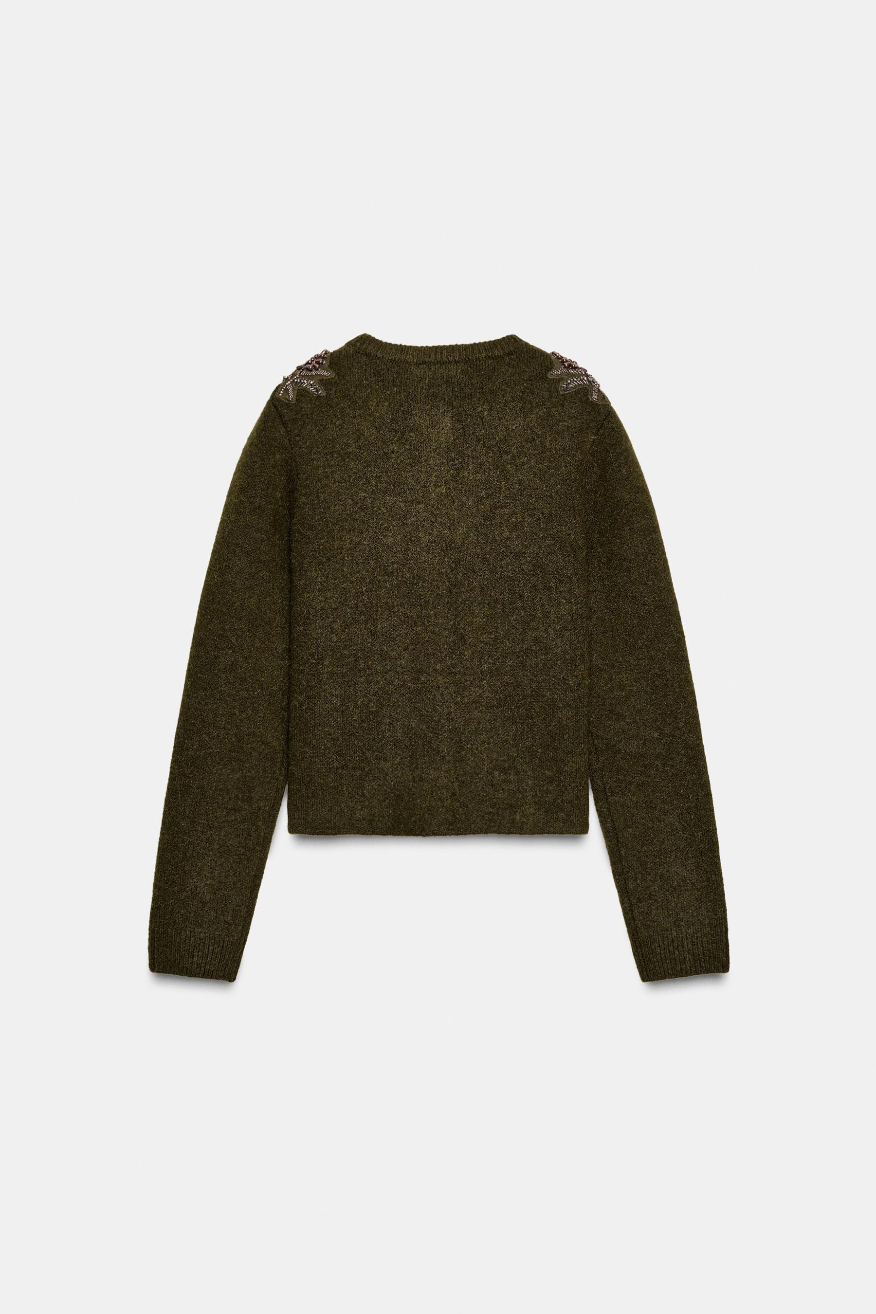 Beaded Knit Cardigan