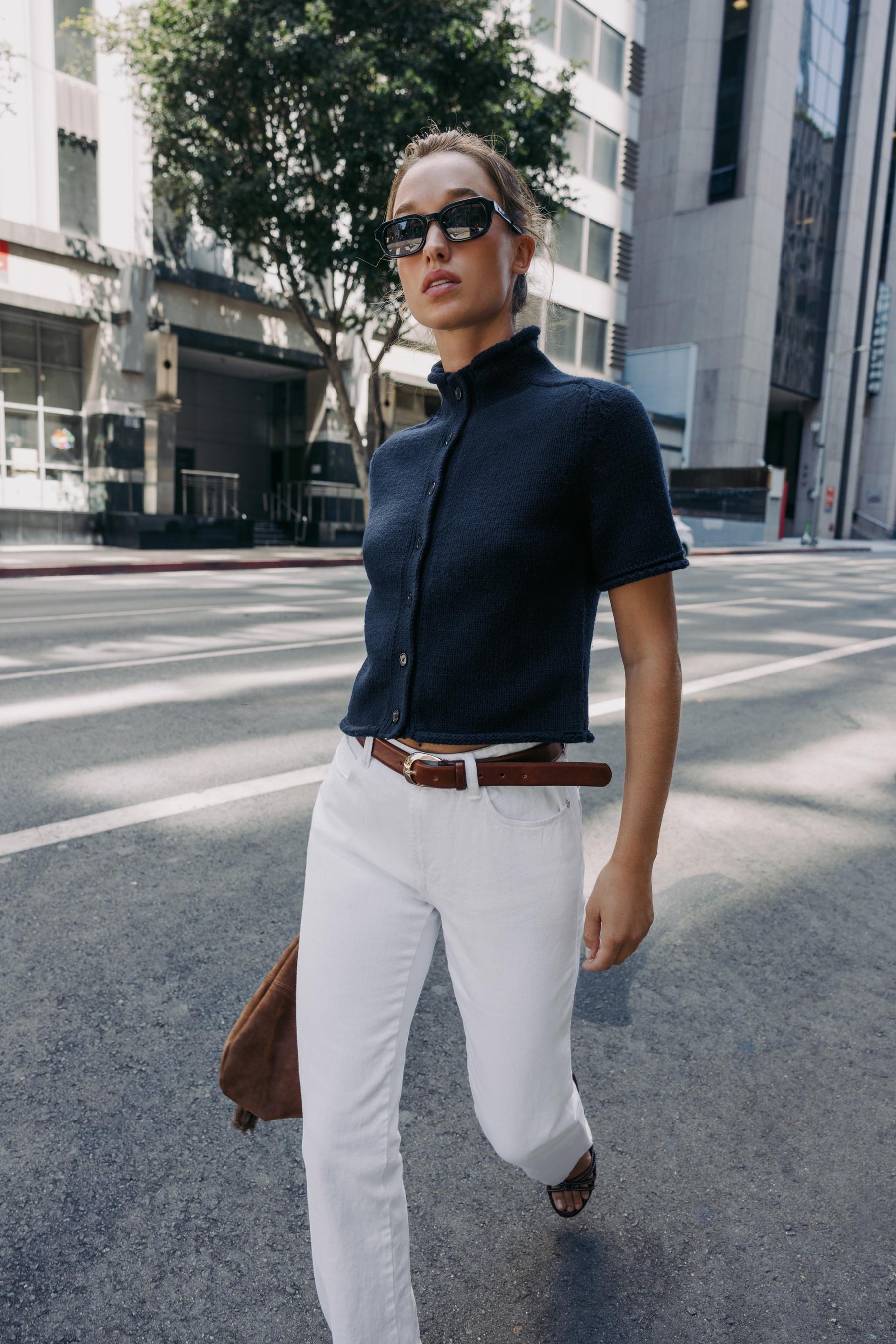 Short sleeve cardigan