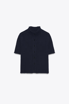 Short sleeve cardigan