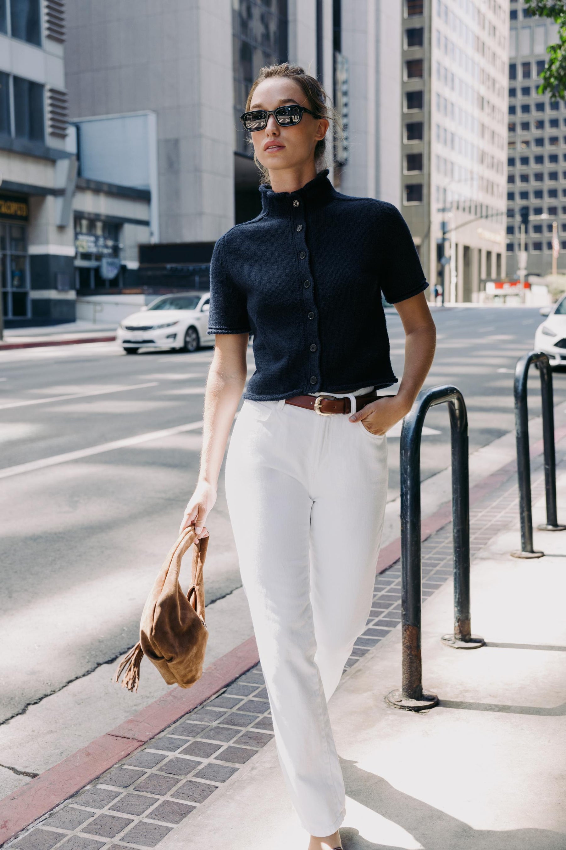 Short sleeve cardigan