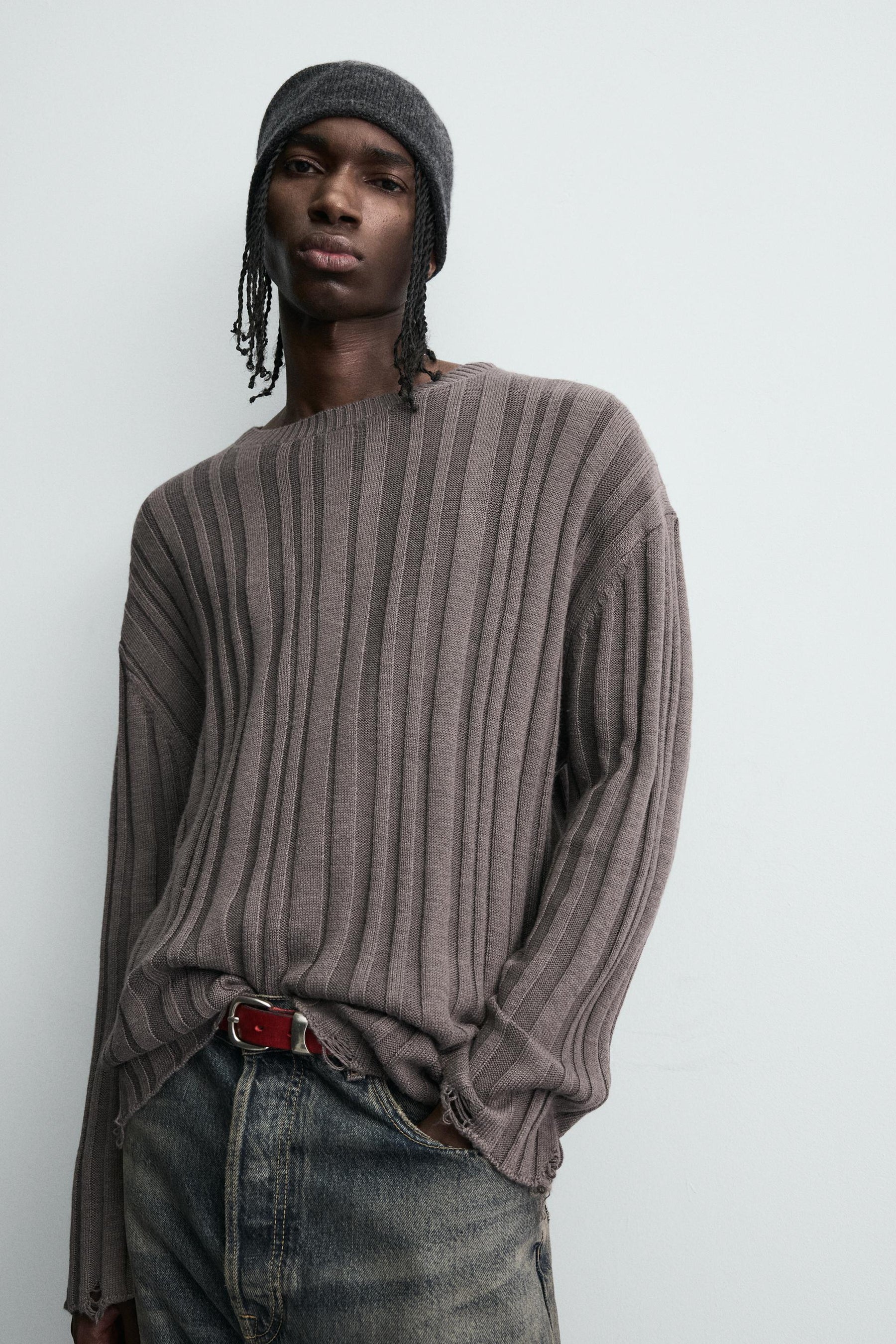 RIBBED OPEN-KNIT SWEATER - Image 7