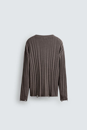 RIBBED OPEN-KNIT SWEATER - Image 8
