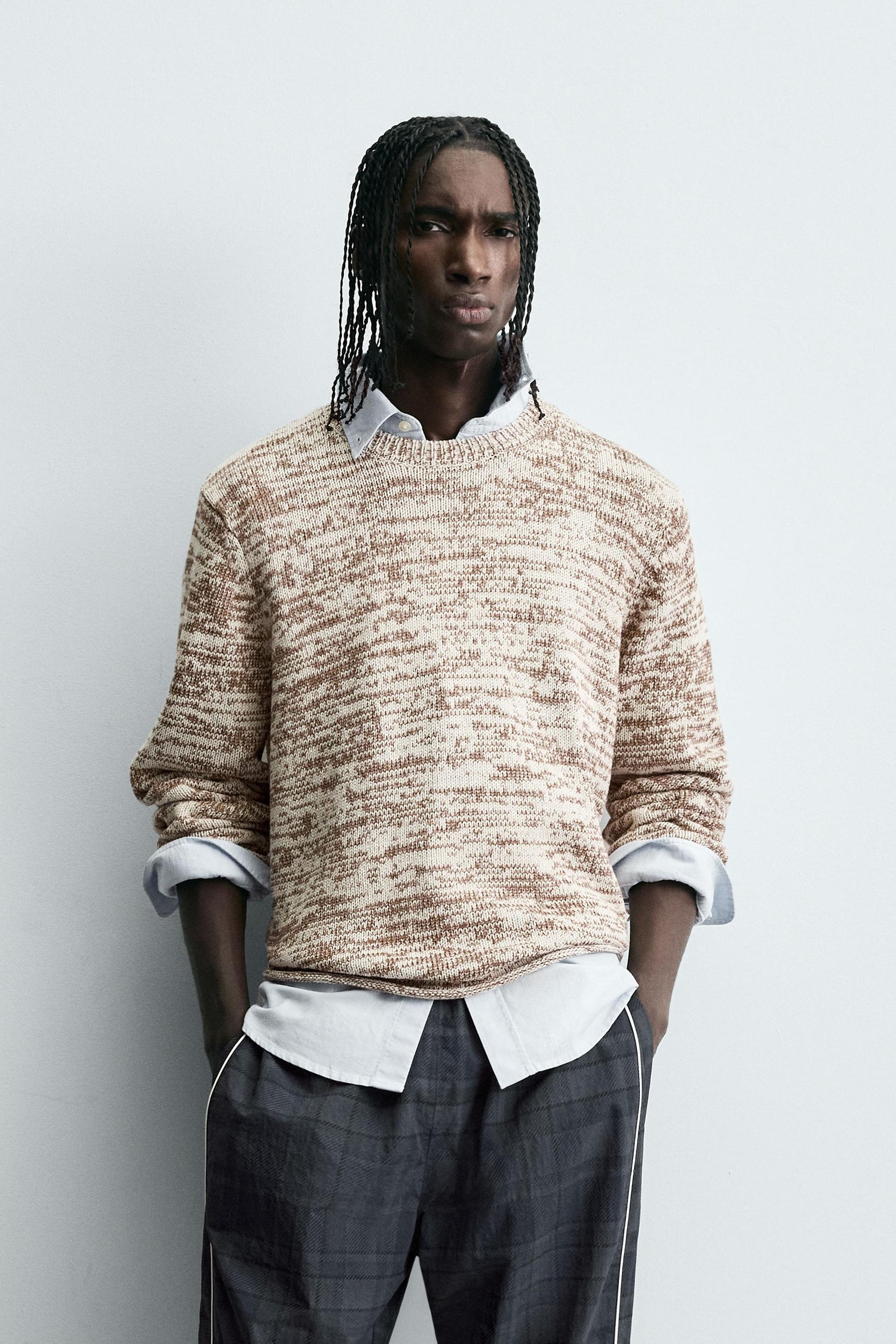 TWISTED YARN TEXTURED SWEATER - Image 2