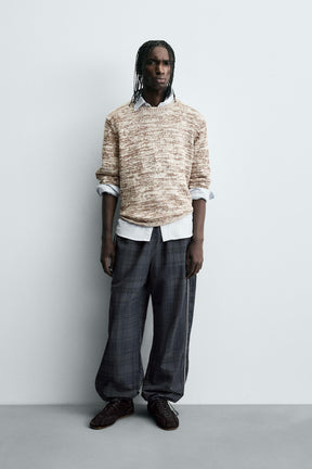 TWISTED YARN TEXTURED SWEATER - Image 1