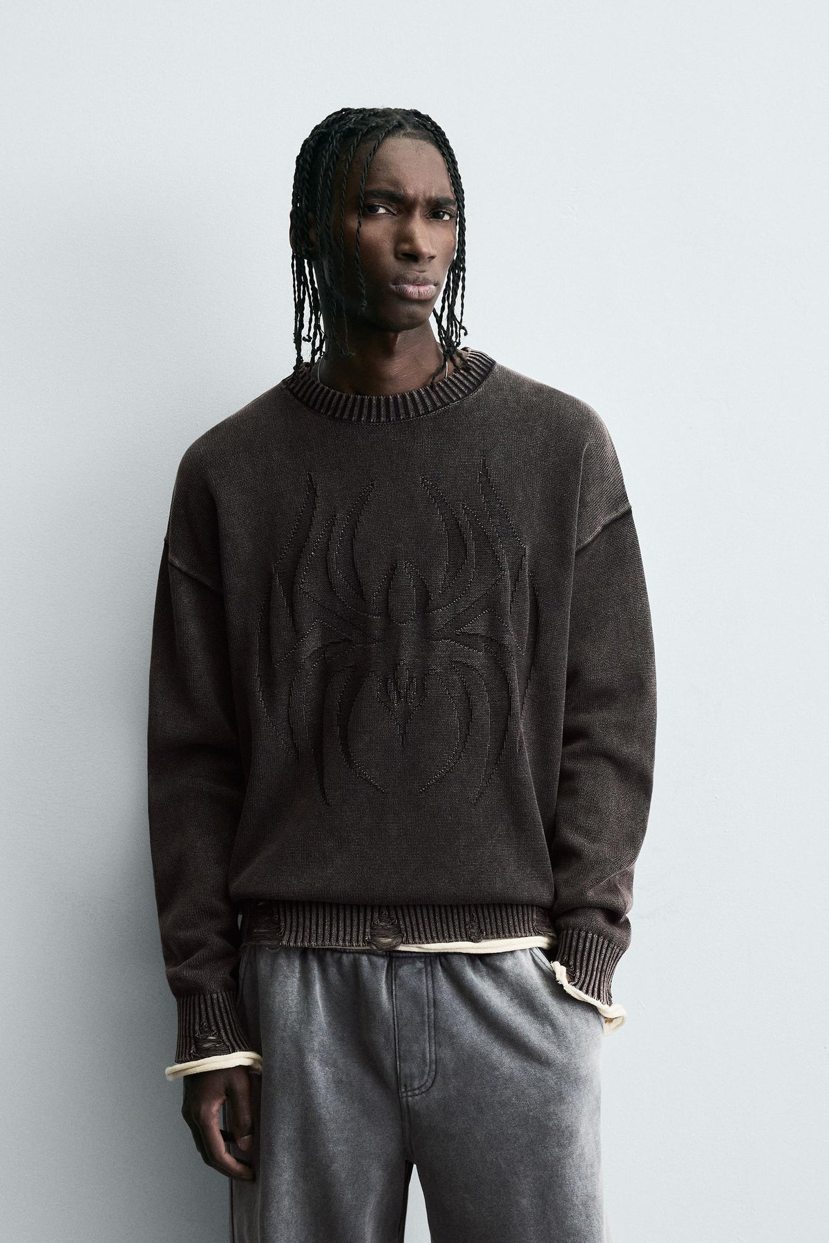 REVERSIBLE RIPPED-EFFECT SWEATER - Image 2