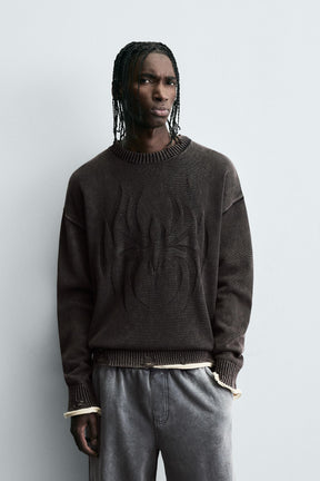 REVERSIBLE RIPPED-EFFECT SWEATER - Image 2