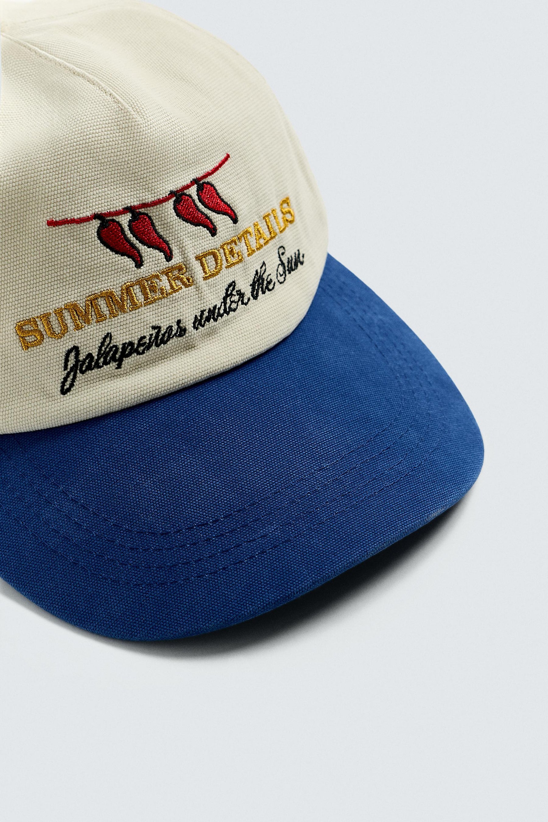 CONTRAST EMBROIDERY CAP - Image 5