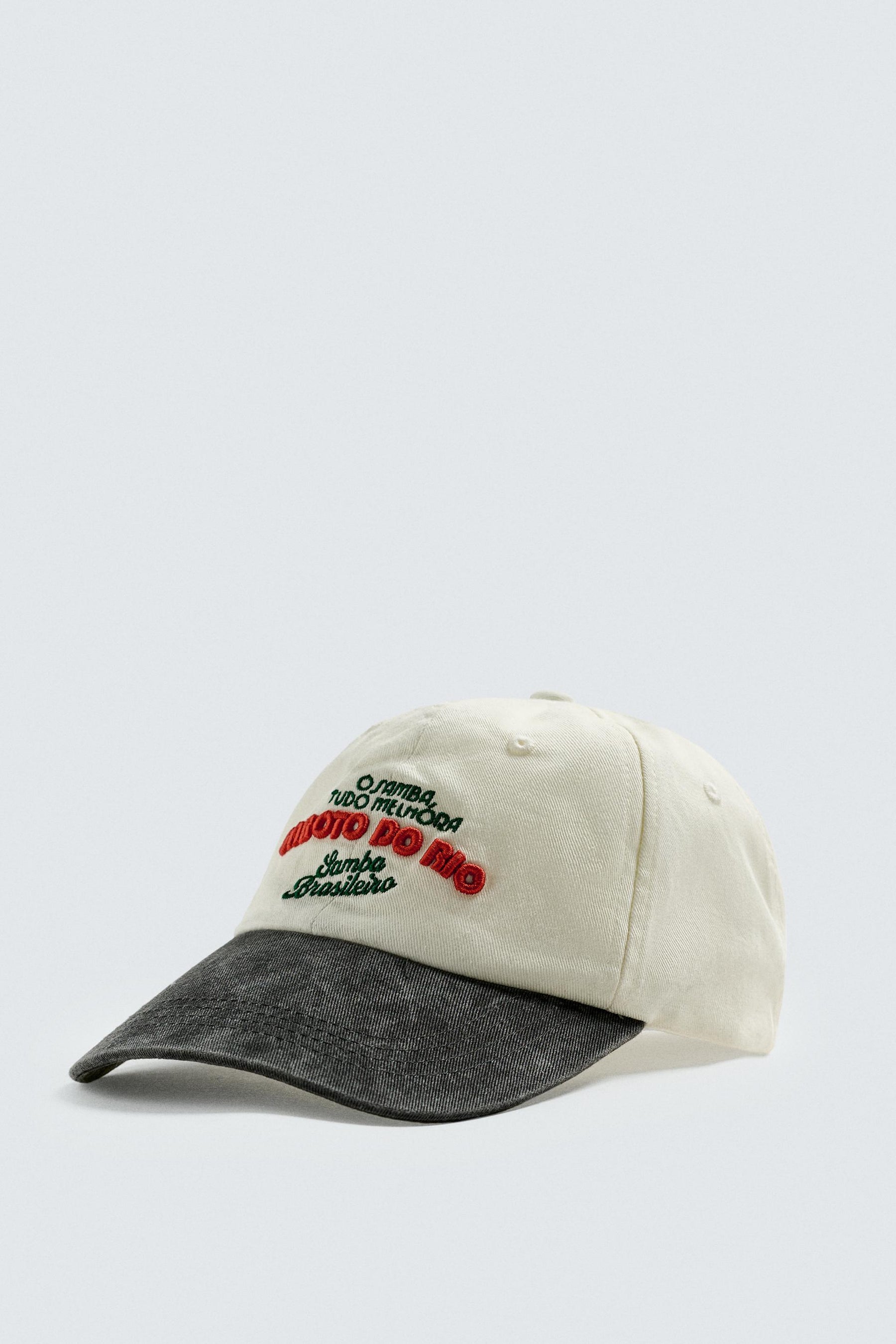 CONTRAST EMBROIDERY CAP - Image 4