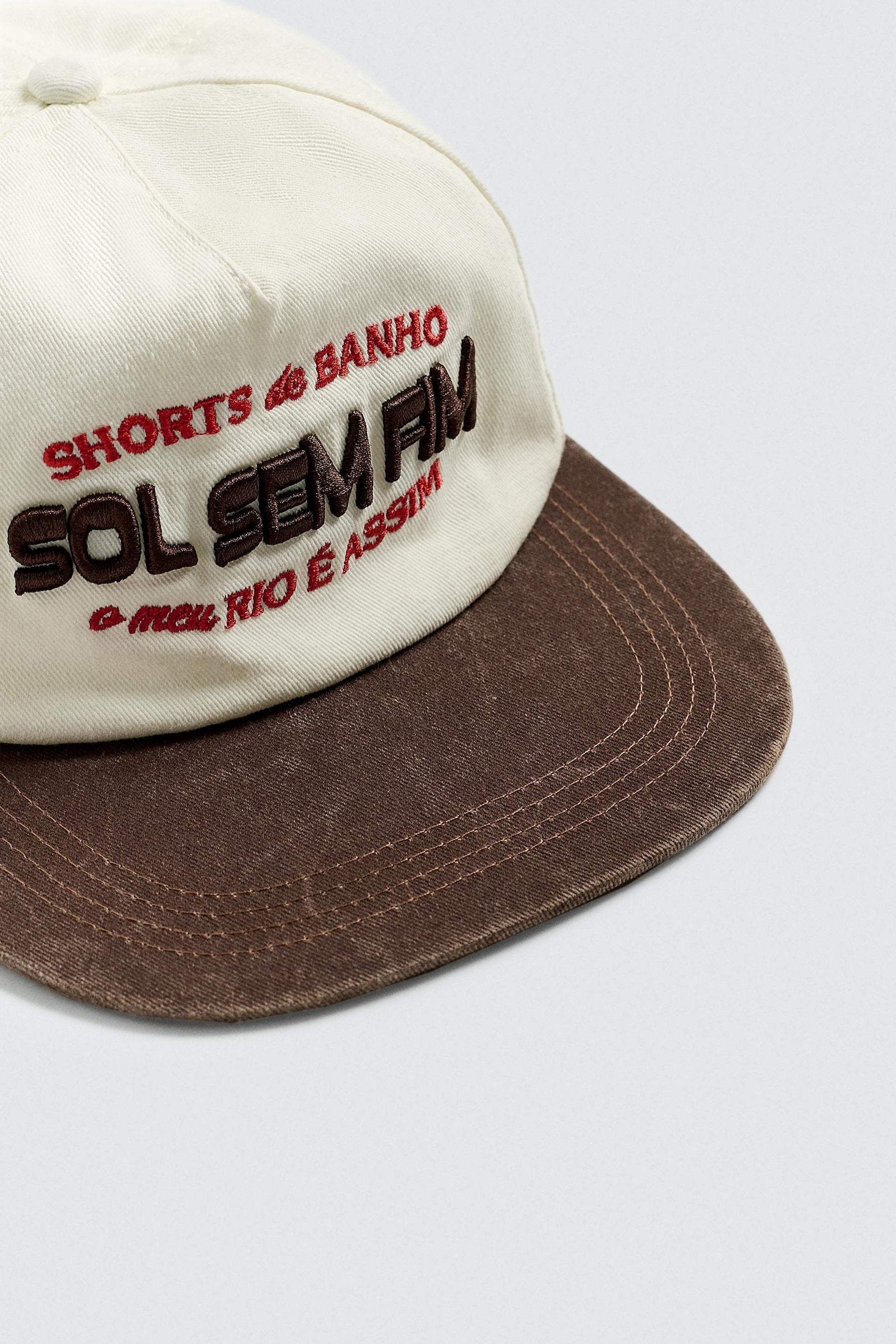 CONTRAST EMBROIDERY CAP - Image 6