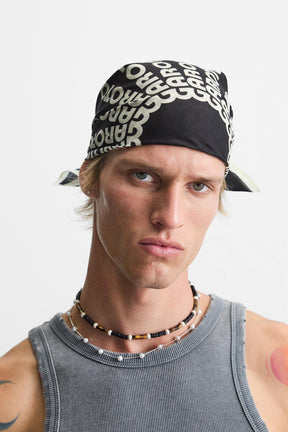 TEXT PRINT BANDANA - Image 1