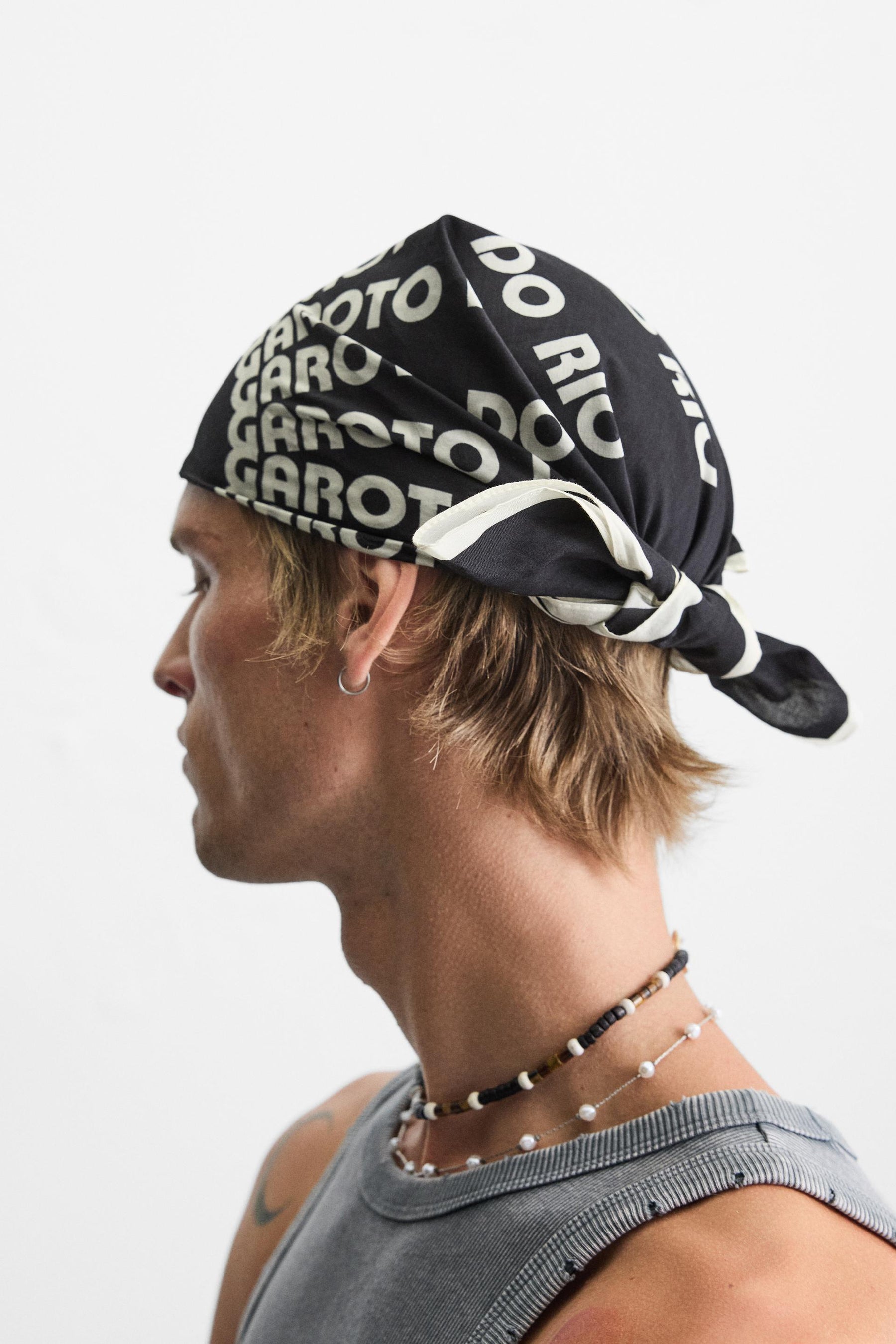 TEXT PRINT BANDANA - Image 3