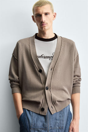 REVERSIBLE CARDIGAN WITH REVERSE EFFECT - Image 5