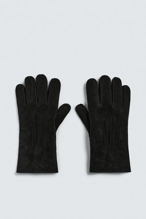 CONTRAST LEATHER GLOVES - Image 3