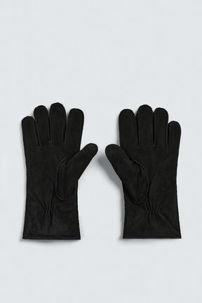 CONTRAST LEATHER GLOVES - Image 4