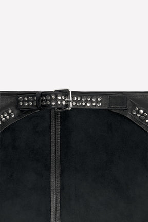 LEATHER STUDDED BANDANA LUDOVIC DE SAINT SERNIN x - Image 2