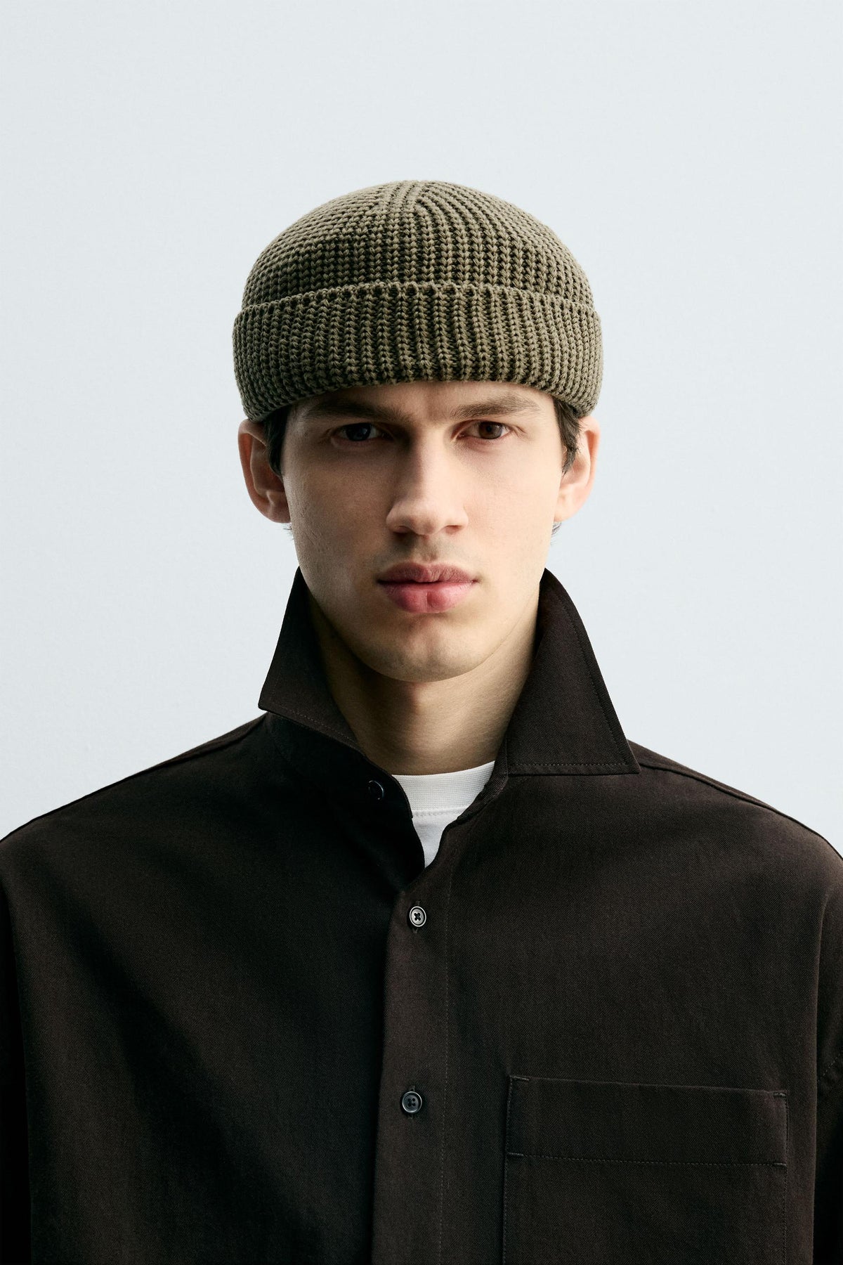 SHORT KNIT BEANIE - Image 1
