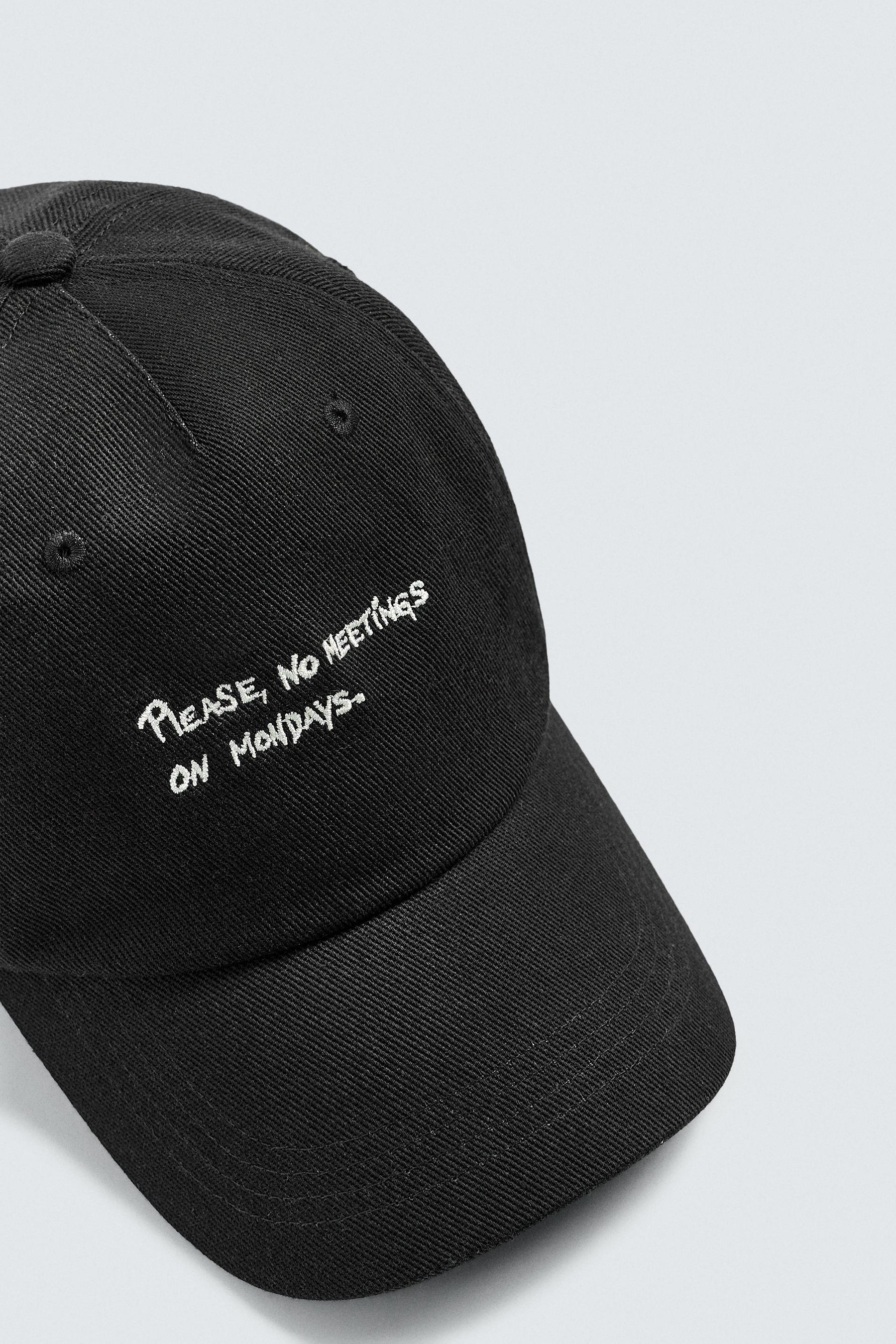 CONTRAST EMBROIDERY CAP - Image 3