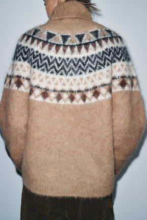 Alpaca Blend Jacquard Jumper