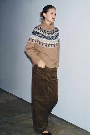 Alpaca Blend Jacquard Jumper