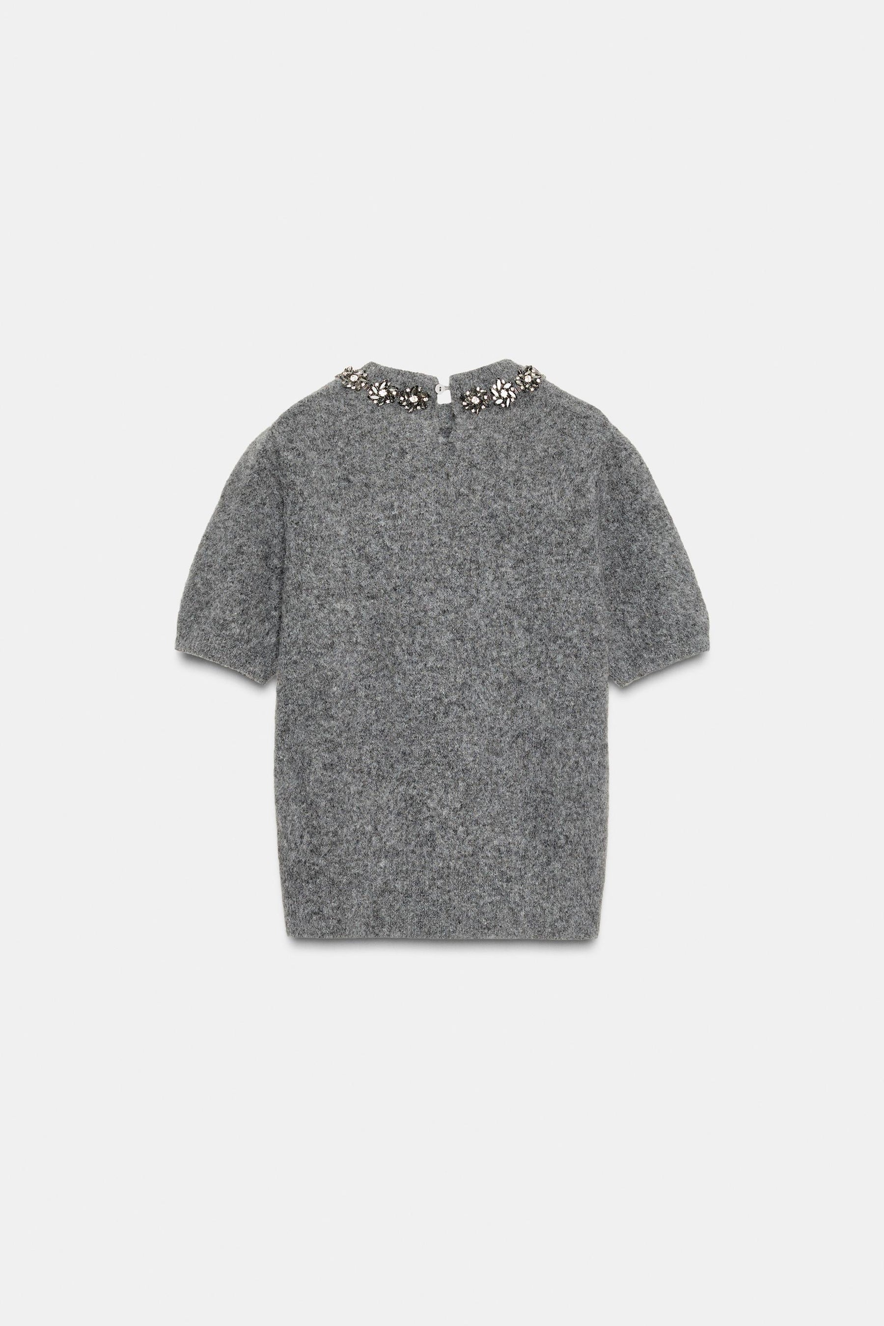 Knit Jumper with Jewel