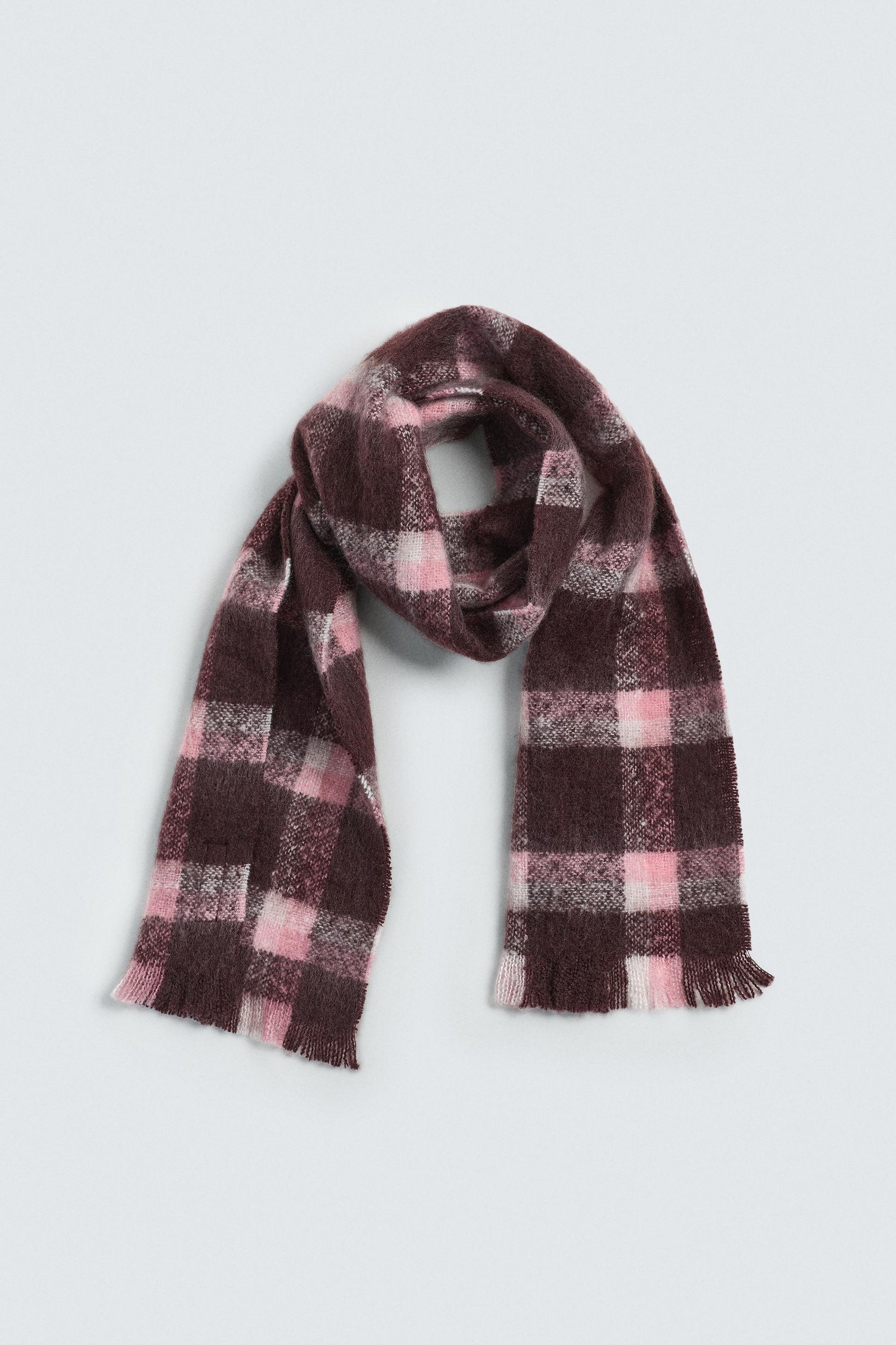 BRUSHED CHECK SCARF - Image 5