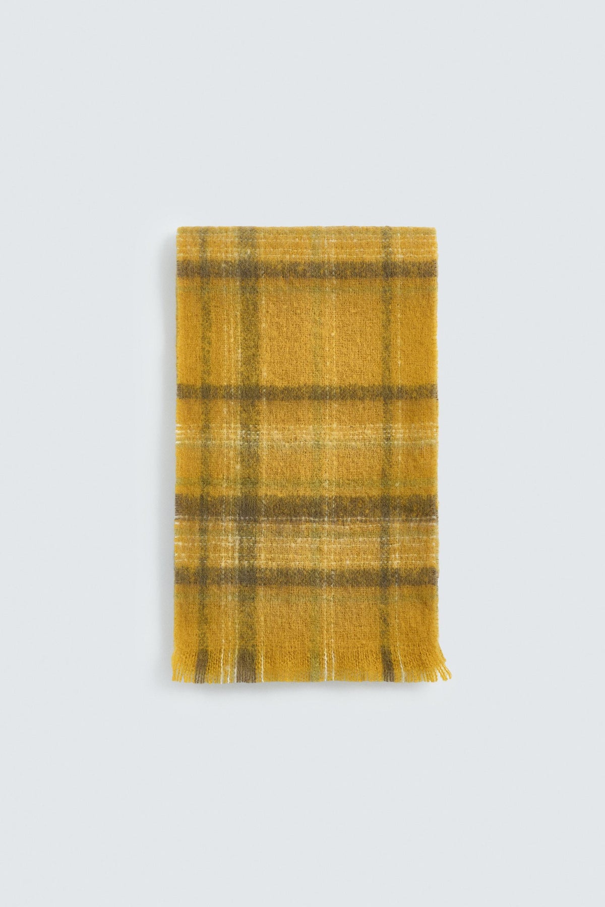BRUSHED CHECK SCARF - Image 1
