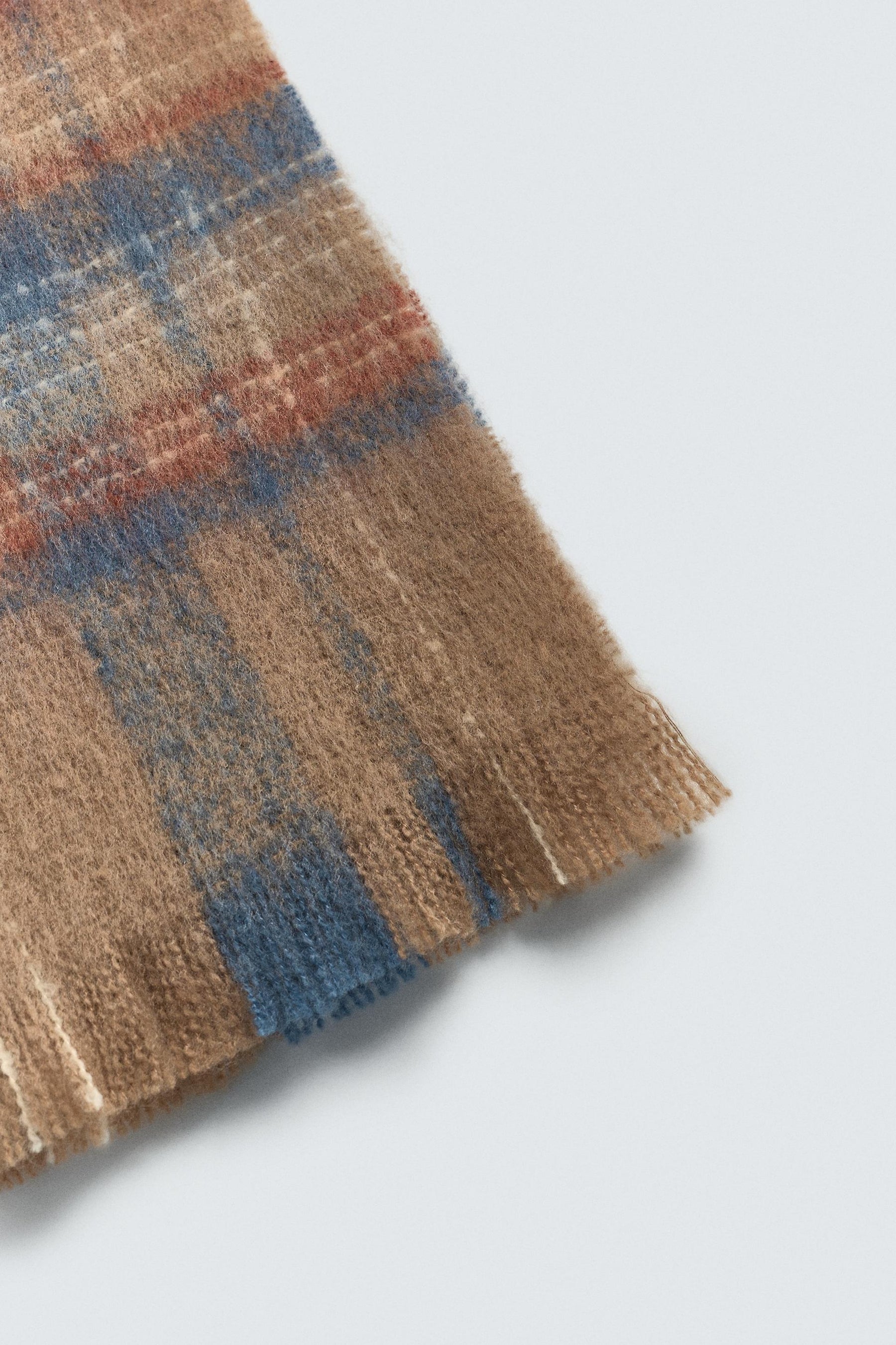 BRUSHED CHECK SCARF - Image 4