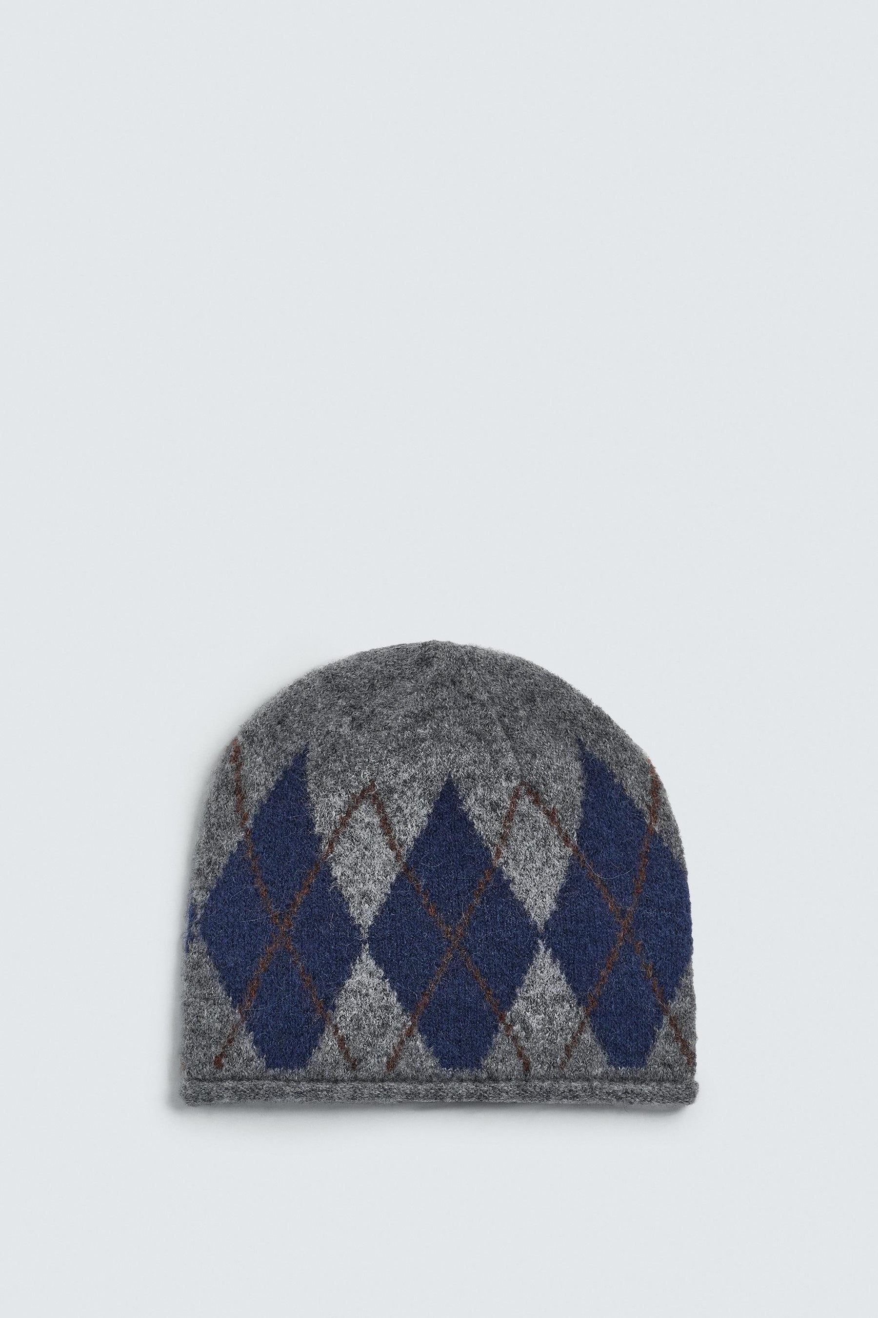 ARGYLE JACQUARD BEANIE - Image 5