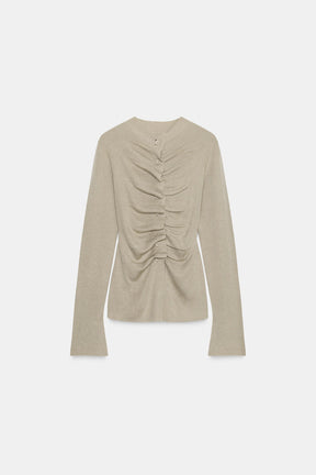 DRAPED KNIT CARDIGAN - Image 5