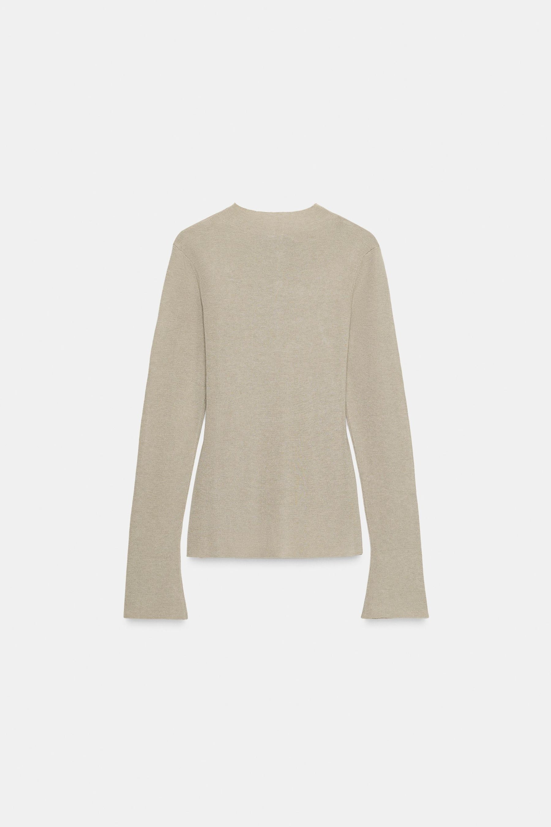 DRAPED KNIT CARDIGAN