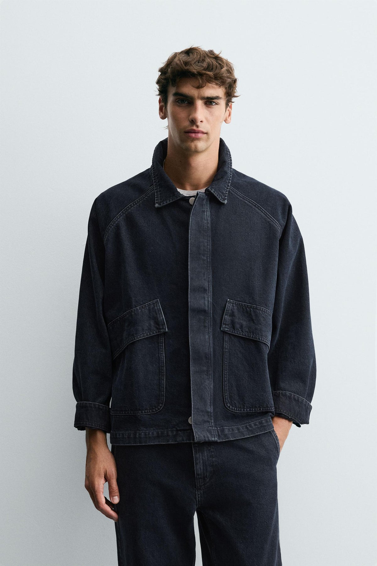 DENIM JACKET WITH POCKETS - Image 2